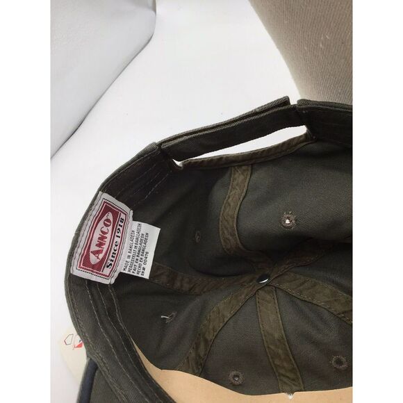 Atlanta Braves Hat Adjustable Strap By Annco Embroidered Olive - Picture 8 of 10